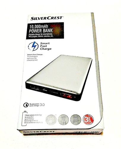 10,000mAh Powerbank | Silvercrest | Smart Fast Charge | Silver |Portable Charger - 第 20/24 張圖片