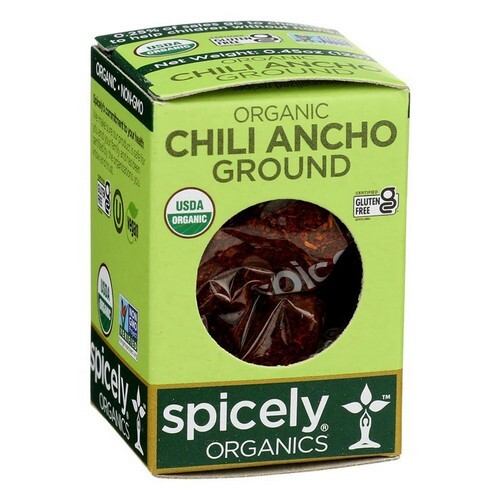 Organic Chili Ancho Ground 0.45 Oz (Case Of 6) By Spicely Organics - Picture 1 of 1