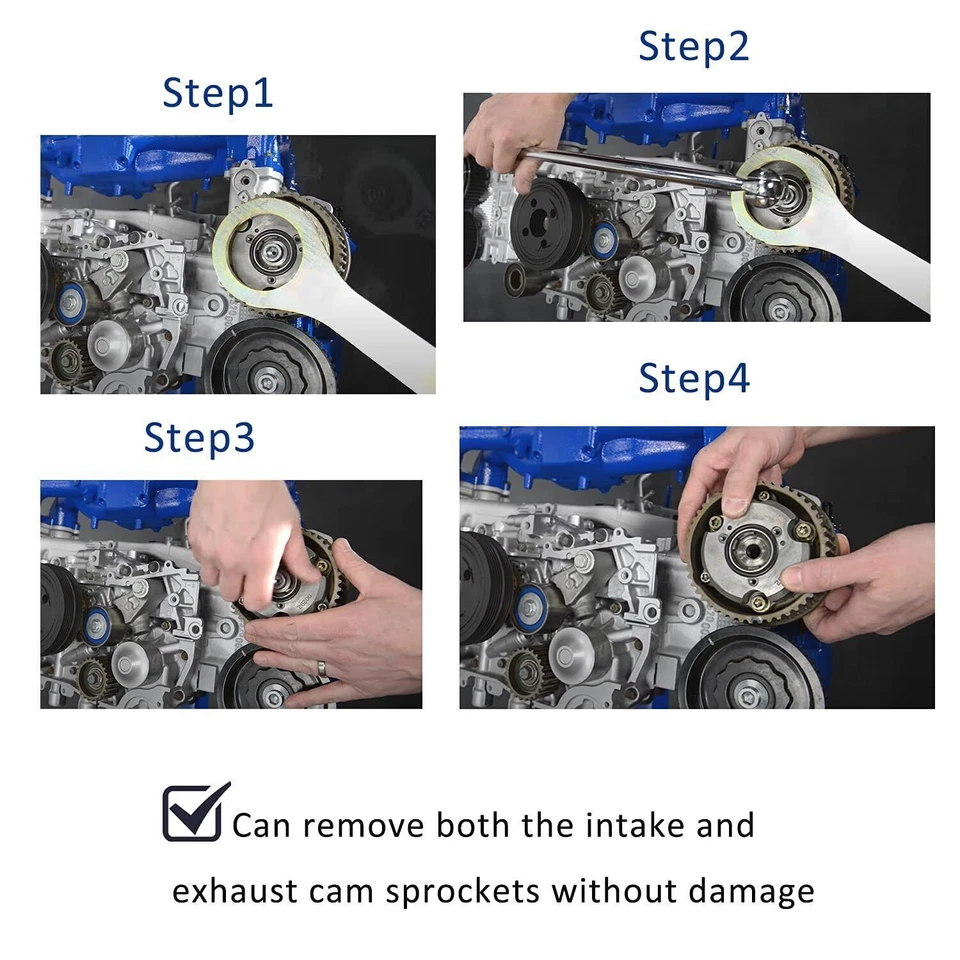 For Subaru WRX STi AVCS Intake/Exhaust Cam Sprocket Tool Wrench Holder Kit - Изображение 3 из 4