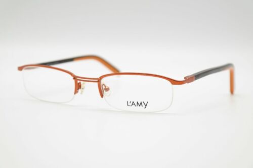 L'Amy Latitude 2B 52 21 135 Orange half Rim Glasses Frames New - Picture 3 of 6