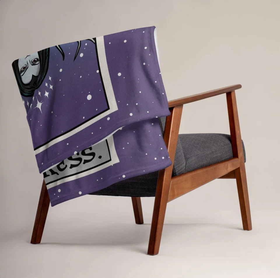 The Empress Tarot Card Blanket Women Vampire Goth Halloween Bedroom Decor 60x50 - Image 3 of 4