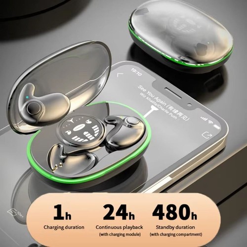Snug To Ear Invisible Bluetooth Ear Buds Sleep Headphones E-sports - Zdjęcie 7 z 15