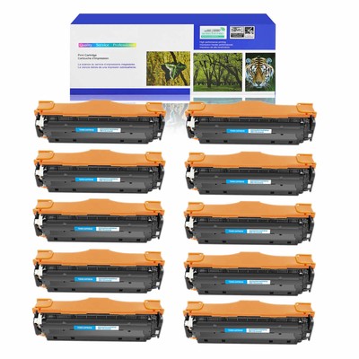 10PK CE411A 305A Cyan Toner for HP LaserJet Pro 300 color MFP M375nw Printer