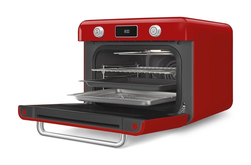SMEG Kombi-Tisch-Dampfbackofen Backofen Rot COF01RDEU - Bild 2 von 13