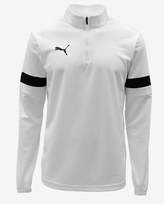 Puma Herren Team Rise 1/4 Zip T-Shirts Training weiß Run GYM Tee Trikot 65865604
