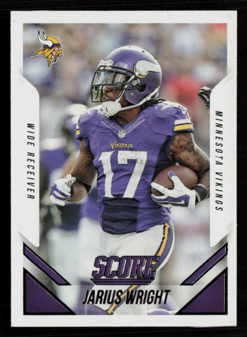 2015 Score #124 Jarius Wright Minnesota Vikings Football Card