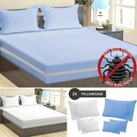 Zipped Mattress Cover Protector ANTI BED BUG Total Encasement Double King Size