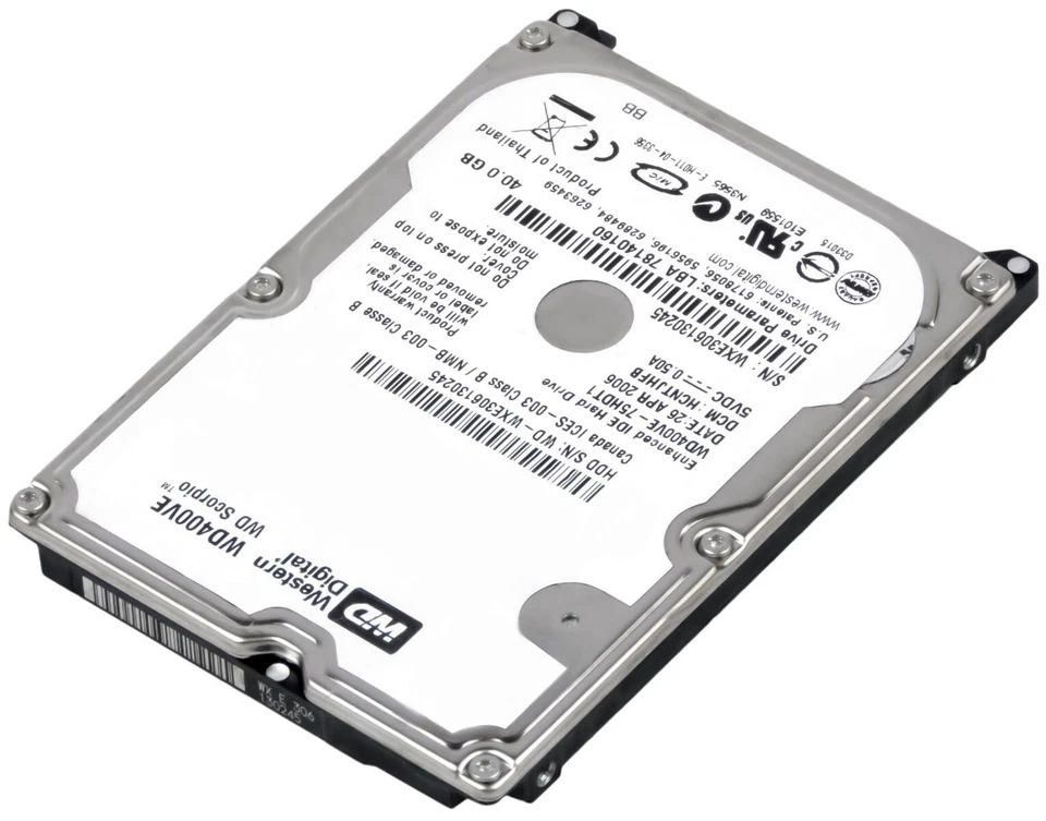 Disk Western Digital Scorpio WD400VE 40GB 5400U/Min 8MB Ata Ide 2.5 " Pollici - Immagine 2 di 3