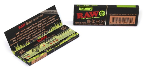 1 caja - Papel rodante RAW Negro Orgánico tamaño 1 1/4 (78 mm) - 1200 papeles - Imagen 5 de 5