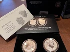 2023 S Reverse Proof $1 Morgan and Peace Dollar 2pc Set Box ,OGP & COA ID031/032
