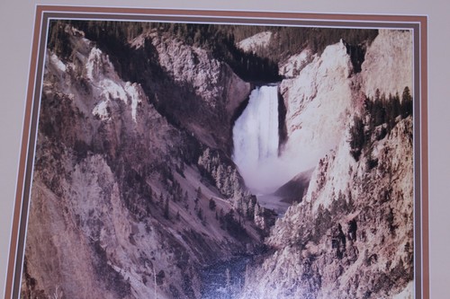 Fred Joy Canyon of the Yellowstone VTG Earth Tone Framed Rare Photo Wyoming Art - Picture 6 of 24