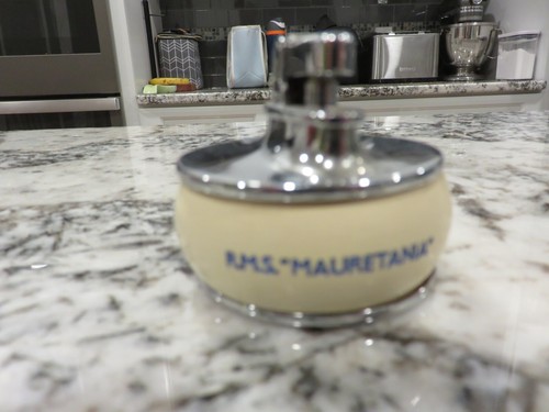 Vintage Rolstar Table Lighter England - R.M.S. Mauretania