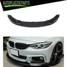 Gloss Black Front Spoiler Lip Splitter For BMW F32 F33 F36 M Sport 2014-2020