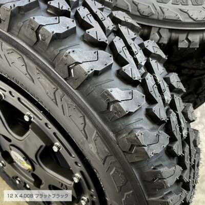 XTREME-J YOKOHAMA 145/80R12 80/78N GEOLANDER M/T Snow Mud Tires x4