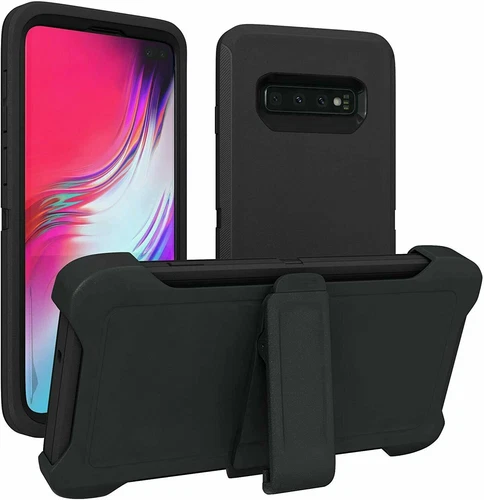 Funda protectora a prueba de golpes con clip para cinturón para Samsung Galaxy S10/S10 Plus/S10e - Imagen 2 de 15