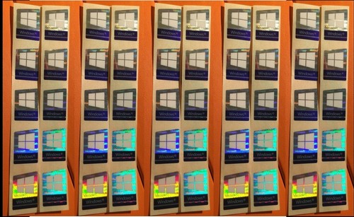 50PCS Windows Laser Color sticker Case Badge Genuine USA Lot Wholesale OEM - Afbeelding 5 van 6