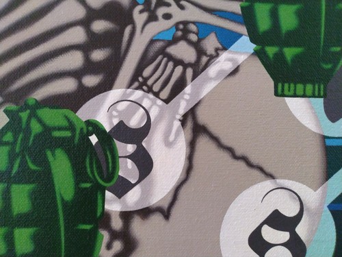 Original Painting on Canvas; "#1 (Count Down Series)" - Picture 2 of 5