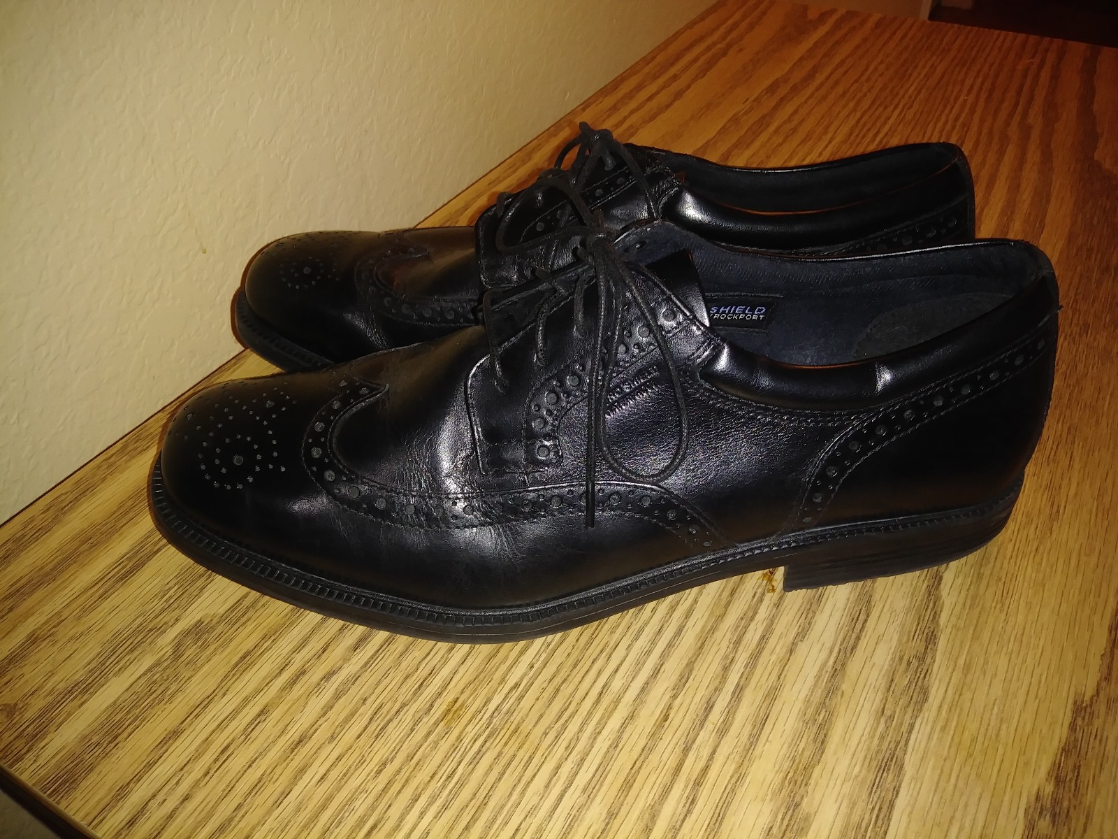 WaterProof Oxford Black Leather Shoes 