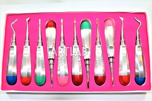 GERMAN PREMIUM DENTAL ELEVATOR SET OF 11 PCS ORTHODONTIC DENTAL INSTRUMENTS - 第 8/10 張圖片