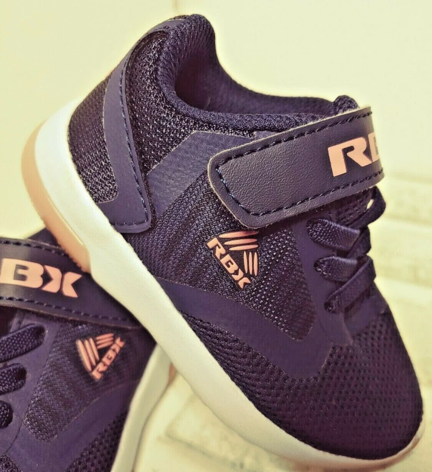 RBX Toddler Sneaker Tennis Shoe Navy Blue Pink Size 5 - Image 4 of 4