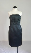 MARC JACOBS vintage 90s svelte strapless silk satin LBD 10