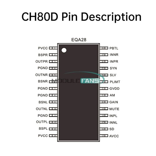 80W Stereo Voice Audio Amplifier Module Class D Amplifier Board Player Module - Picture 6 of 15
