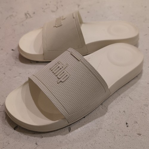 Fitflop Iqushion Women's Pool Slides White Size 10 - Picture 2 of 10