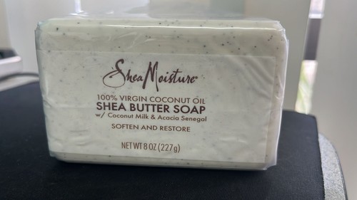 2x Shea Moisture 100% Virgin Coconut Oil W/ Coconut Milk & Acacia Bar Soap 8 oz - Picture 2 of 2