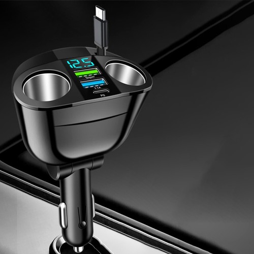 Chargeur Voiture Robuste Avec Sortie 66W Et Construction Alliage Aluminium - Photo 2 sur 23