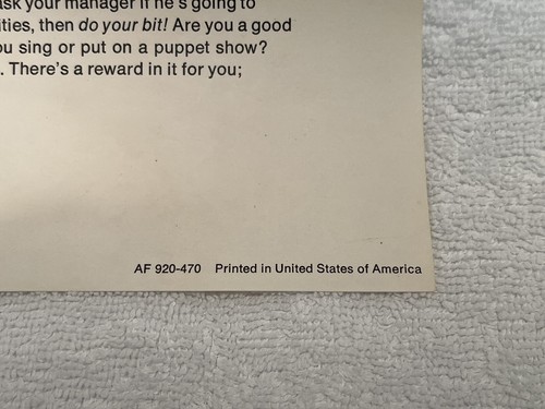 McDonalds 1979 "Think Kid" 5/6/1979 Letter to Crew from Ronald McDonald RARE!!! - Picture 4 of 7
