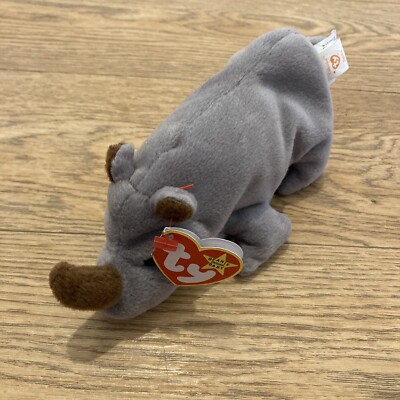 Spike Ty Beanie Babys Nashorn Typ 4060 nicht mehr produziert Original Etikett selten Plüsch