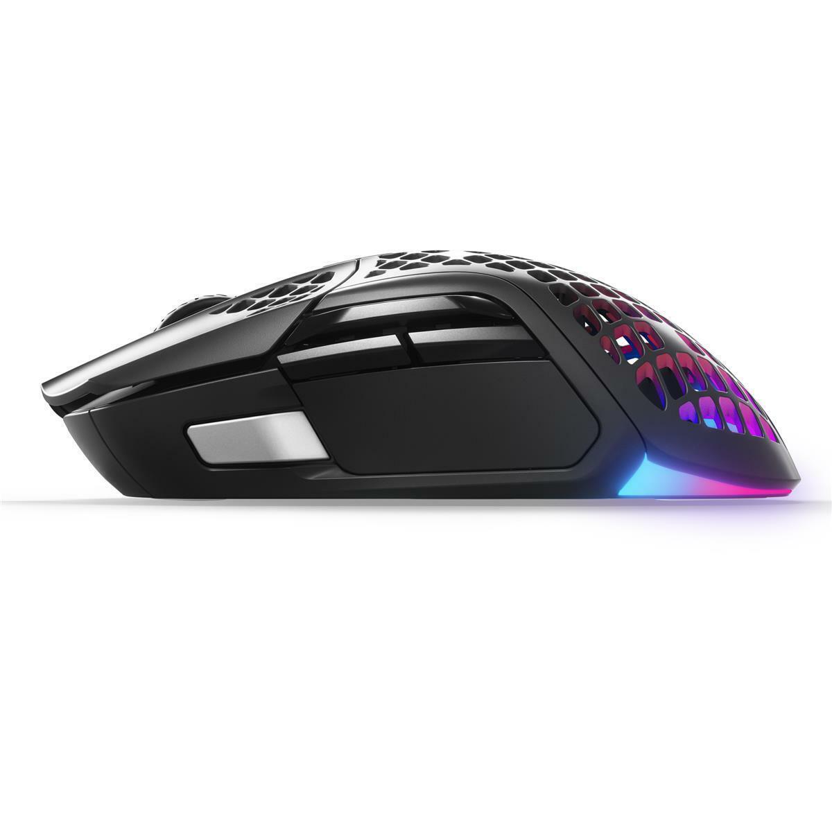 SteelSeries Aerox 5 Wireless Ultralight Gaming Mouse in Black - 62406, designed for precision and comfort in gaming sessions
