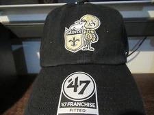 New Orleans Saints Retro 47 Brand Fitted hat - Men's XXL new with tags Free Ship