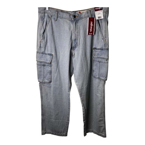 Wrangler Relaxed Straight Cargo Pocked Jeans Größe 36X30 100% Baumwolle NEU mit Etikett. - Bild 3 von 10
