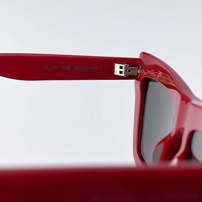 Saint Laurent Women AUTHENTIC Sunglasses Red Grey Cat Eye 