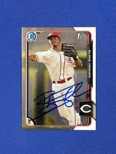 Blake Trahan Signed Bowman Chrome #43 2015 Card Cincinnati Reds Auto autograph