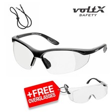 voltX CONSTRUCTOR READERS UV400 Full Lens Magnified Reading Safety Glasses