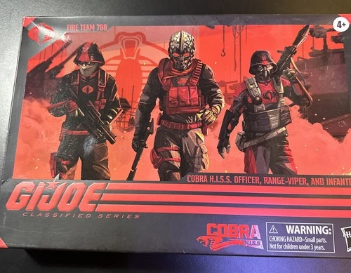 Hasbro GI Joe Cobra H.I.S.S. Fire Team Set Unopened
