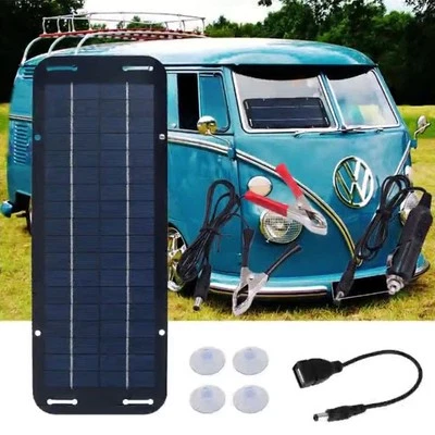 NOT SPECIFIED Chargeur Panneau Solaire 12V Installation Facile 60W pour Caravane Voiture Van B