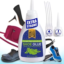 Y’Allcandiy Super Glue for Shoe. Heavy Duty Shoe Adhesive for Shoe Sole Repair a