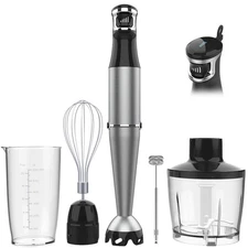 Immersion Blender Handheld Corded Hand Blenders Set 1100W Trigger Variable Sp...