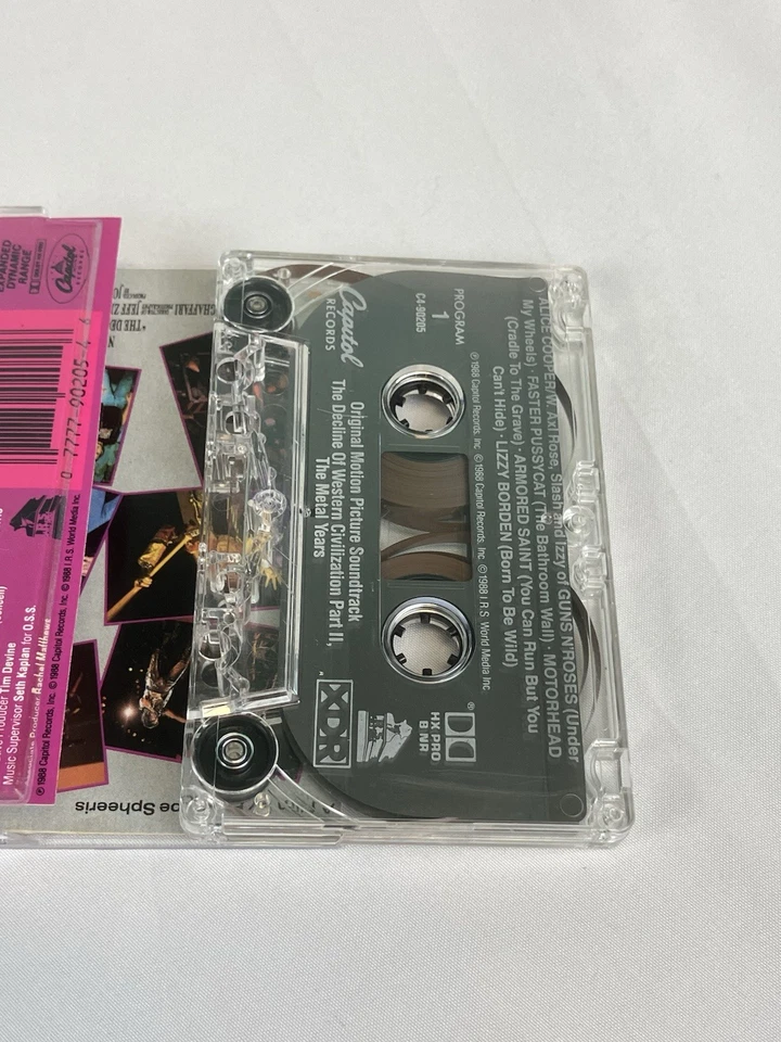 DECLINE OF WESTERN CIVILIZATION PART 2 THE METAL YEARS Cassette Tape Soundtrack Foto 4 de 4