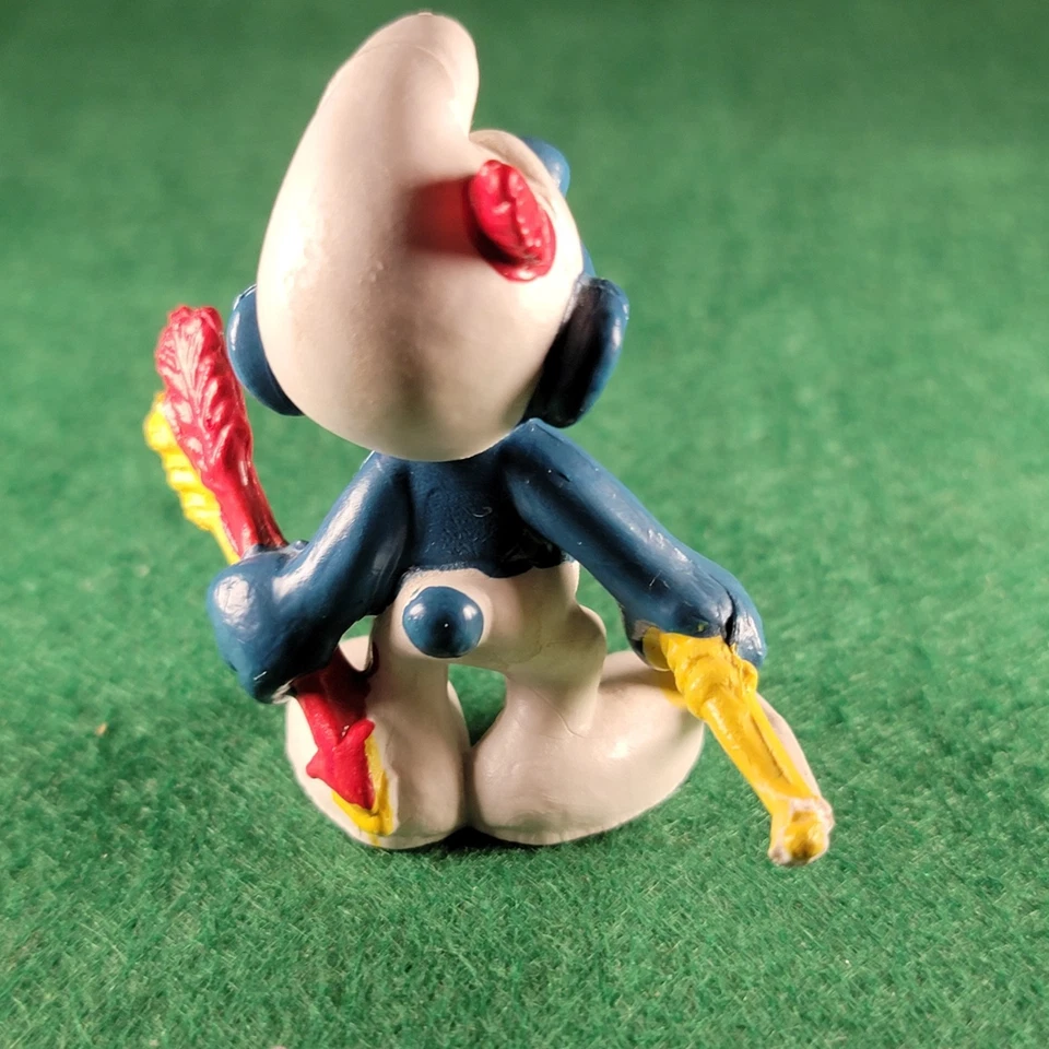 PITUFOS VINTAGE PEYO SCHLEICH - PITUFO TIRO CON ARCO Y FLECHA Foto 4 de 4