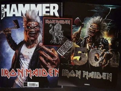 METAL HAMMER #405 10/2025 IRON MAIDEN 50th Anniver + Patch 4A PRINT Keyring @NEW