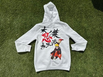 Naruto - Graffiti - Men's Zipper Hoodie White   Sweatshirt   GR 146