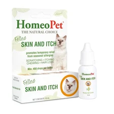 Homeopet Feline Skin And Itch, Safe And Natural Cat Supplement For Itc