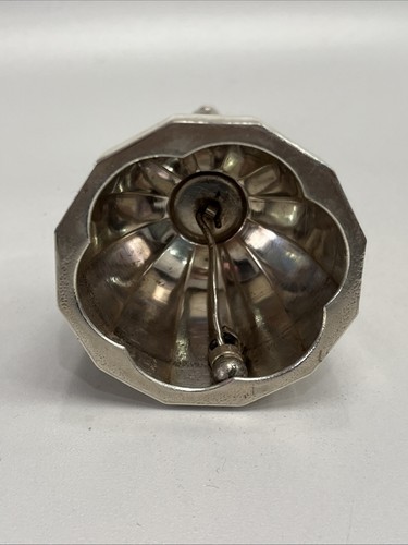 Vintage 1930er Webster & Company Sterlingsilber Abendessen Glocke Dodekaedrale Form - Bild 4 von 8