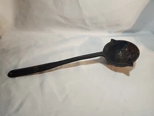 Antique Wrought Iron Metal Ladle Primative Kitchen Tool
