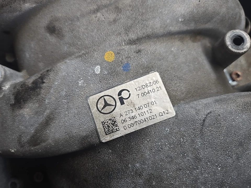 07-12 Mercedes W221 S550 CL550 GL550 Motor Colector de admisión de aire OEM Foto 2 de 4