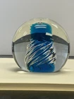 Vintage MCM Blenko Glass 68B Air Twist Paperweight